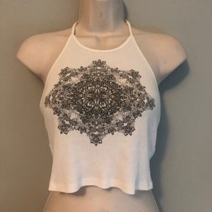 Halter top with design